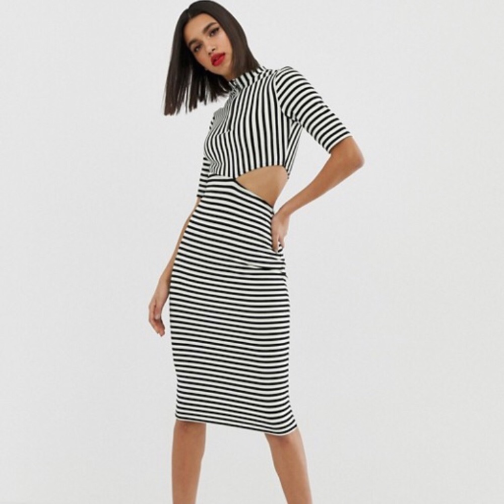ASOS DESIGN | cut out midi dress | sz 2 | NWT